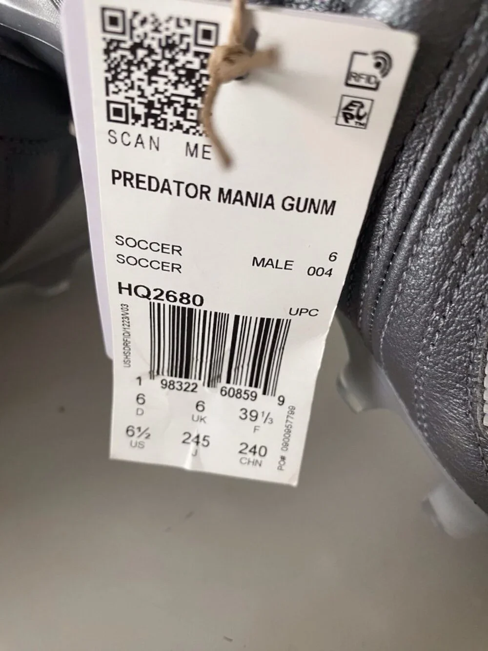 Adidas Predator MANIA Fold Over Tongue FG Soccer Cleats HQ2680 Men's Sz 6.5 NEW